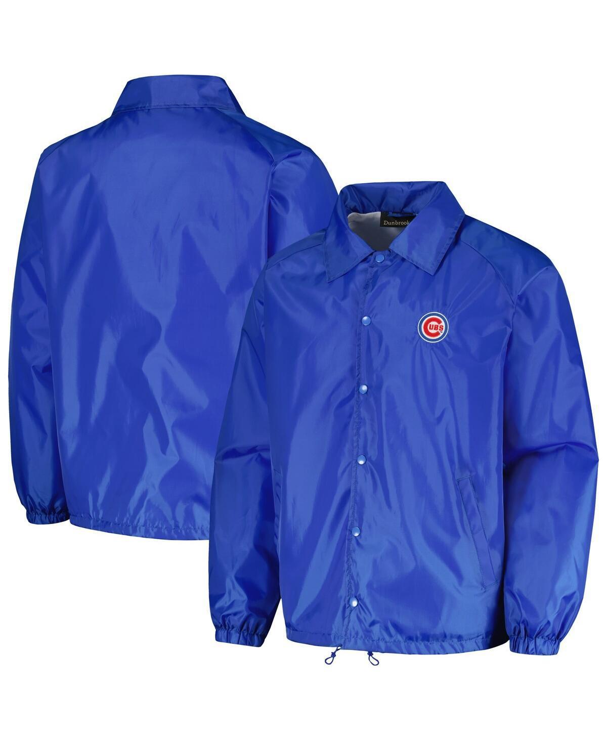 Mens Dunbrooke Royal Chicago Cubs Coachs Raglan Full-Snap Windbreaker Jacket Product Image