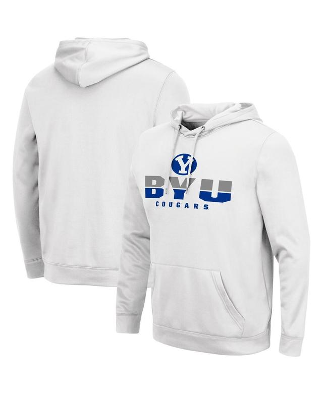 Mens Colosseum White Byu Cougars Lantern Pullover Hoodie Product Image