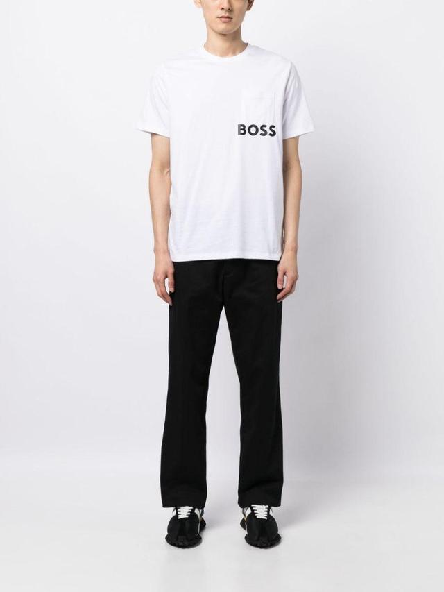 BOSS Loungewear White Logo Top Product Image