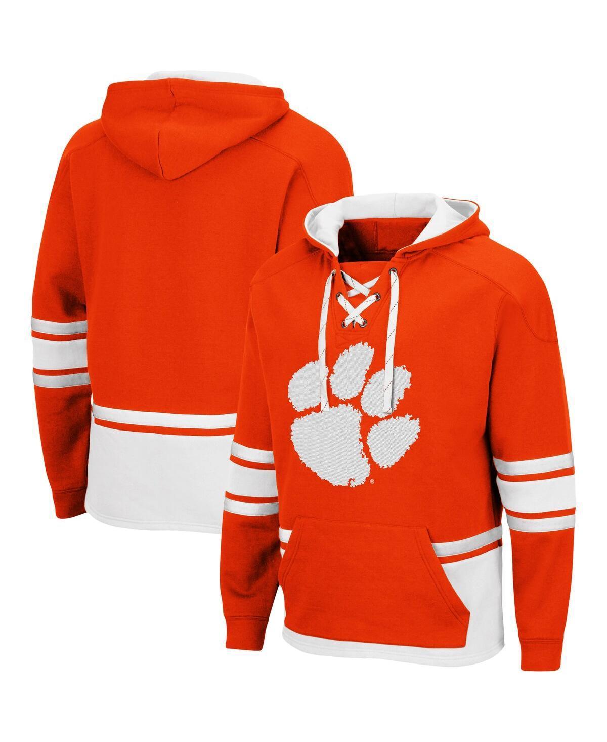 Mens Colosseum Clemson Tigers Lace Up 3.0 Pullover Hoodie Product Image