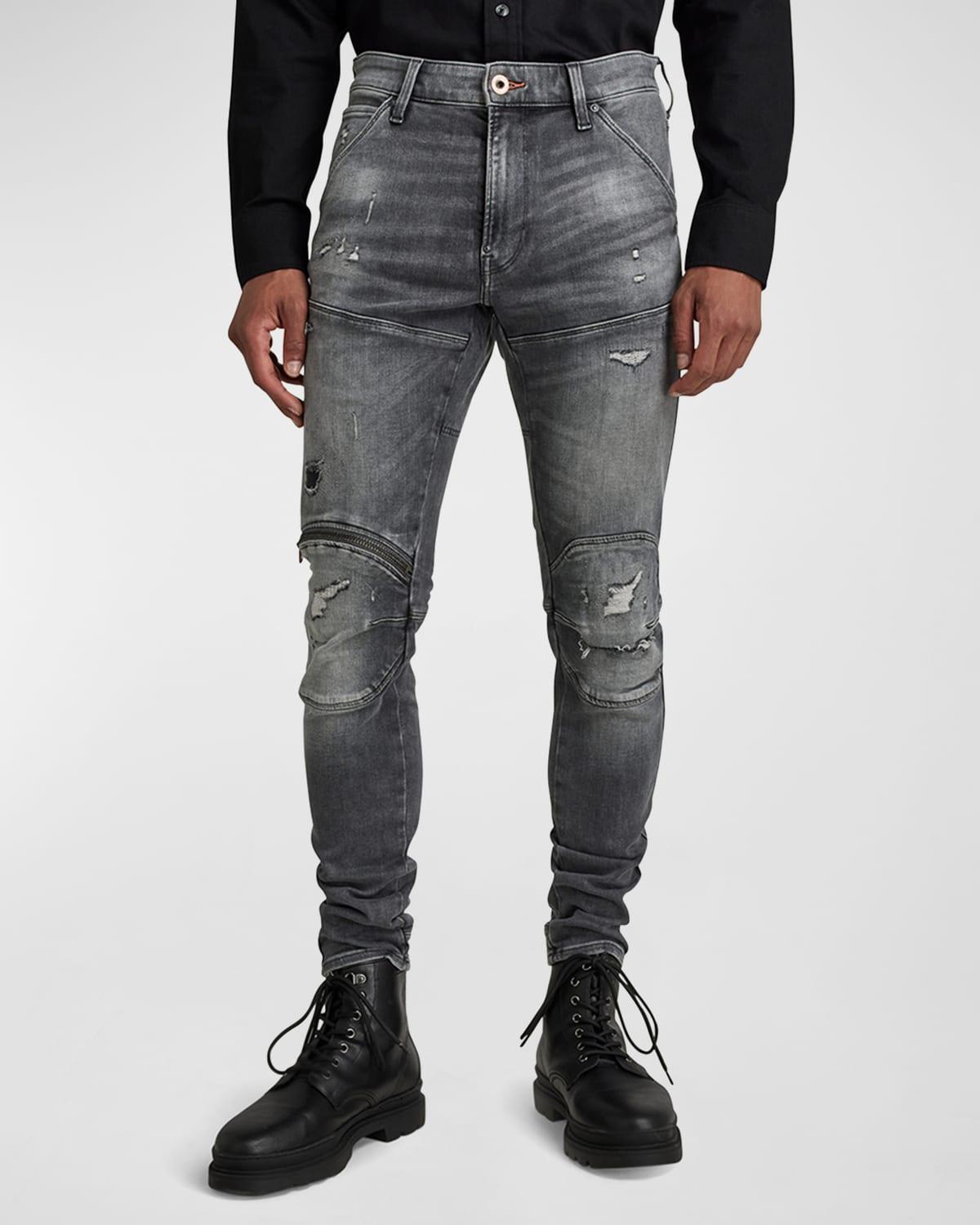 Mens 5620 3D Zip Knee Skinny Jeans Product Image