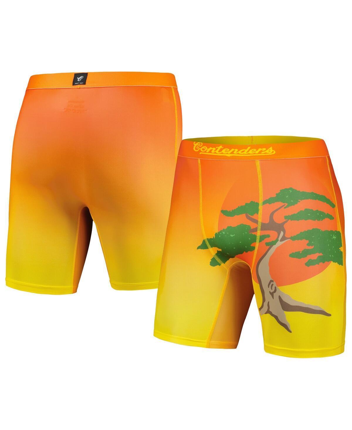 Mens Contenders Clothing Orange Cobra Kai Bonsai Boxer Briefs Product Image