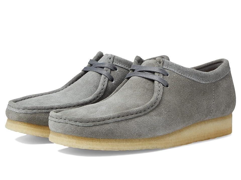 Clarks Wallabee in Grey Suede - Grey. Size 10 (also in 7, 7.5, 8, 8.5, 10.5, 12). Product Image