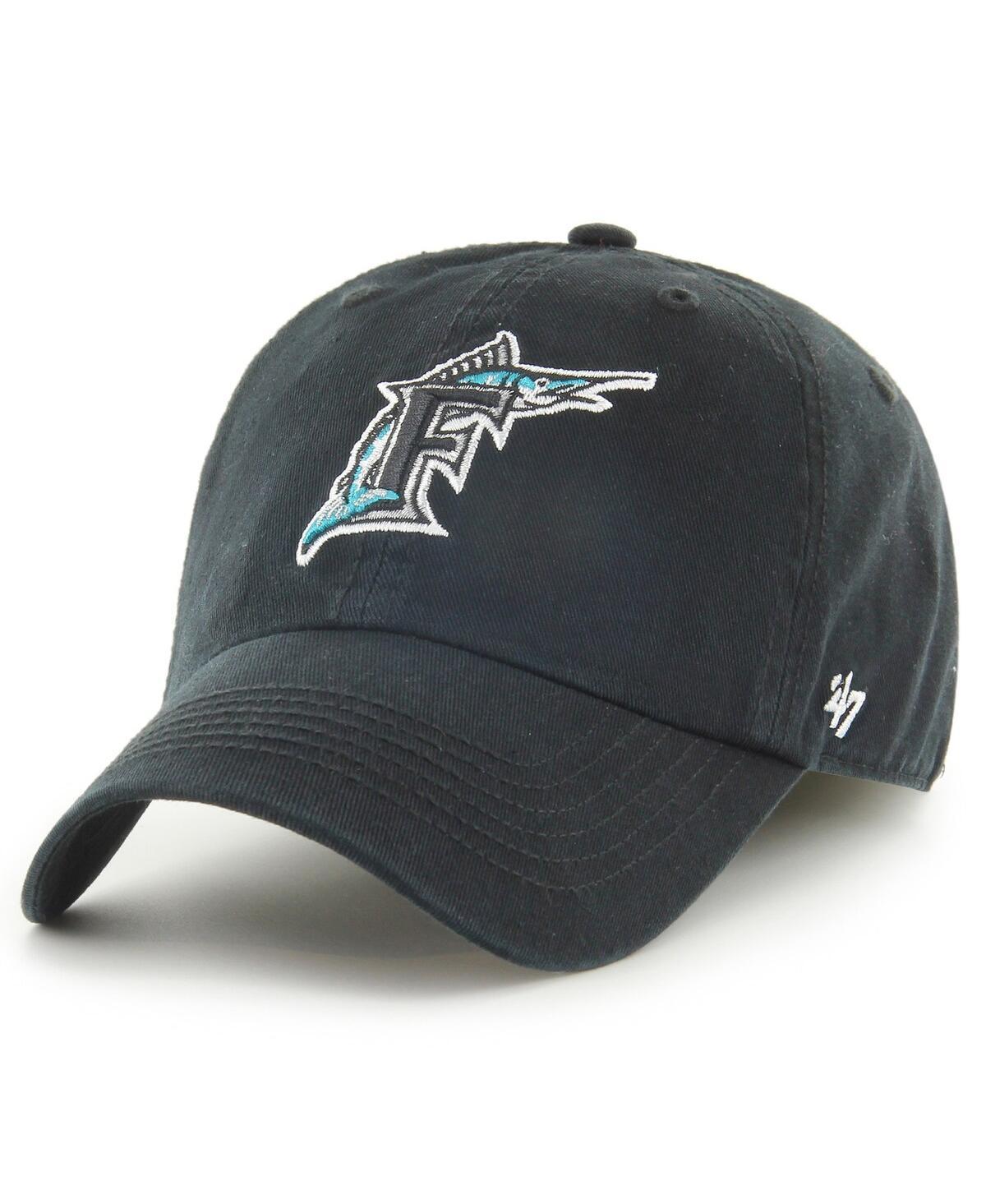 Mens 47 Black Florida Marlins Cooperstown Collection Franchise Fitted Hat Product Image