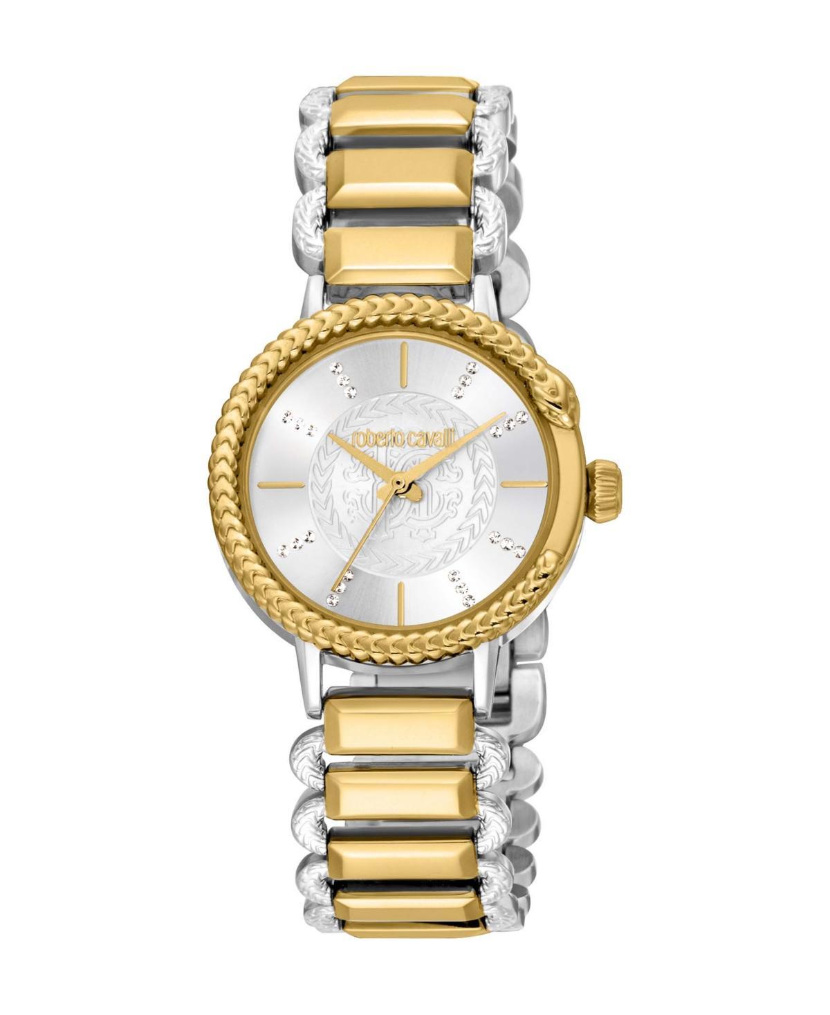 Roberto Cavalli Womens Quartz Two-tone Stainless Steel Watch 30mm Product Image