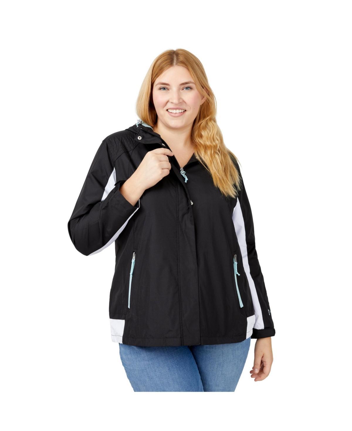 Free Country Womens Plus Size Sun swept Athlete Windbreaker Jacket Product Image