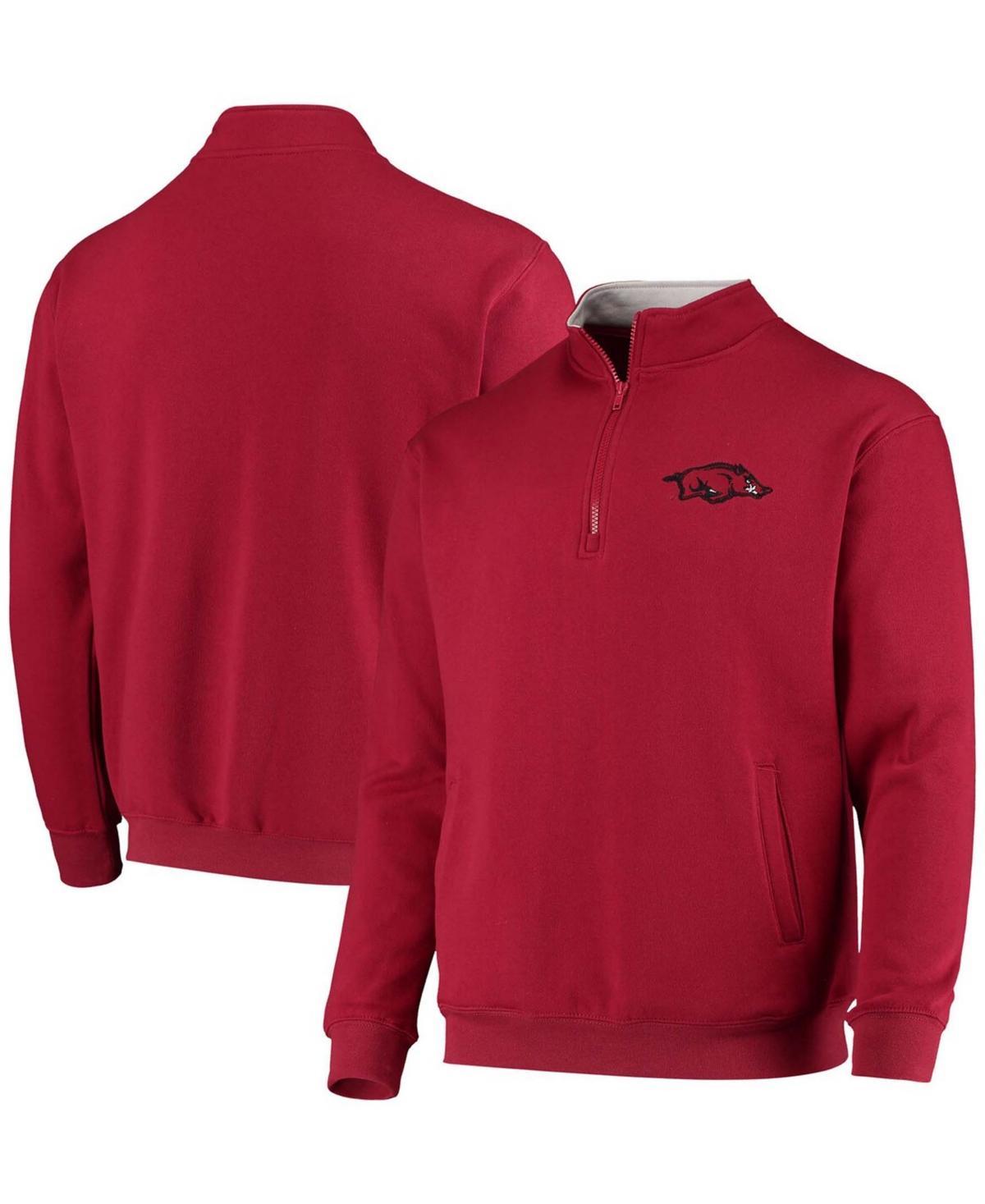 Mens Colosseum Cardinal Arkansas Razorbacks Tortugas Logo Quarter-Zip Jacket Product Image