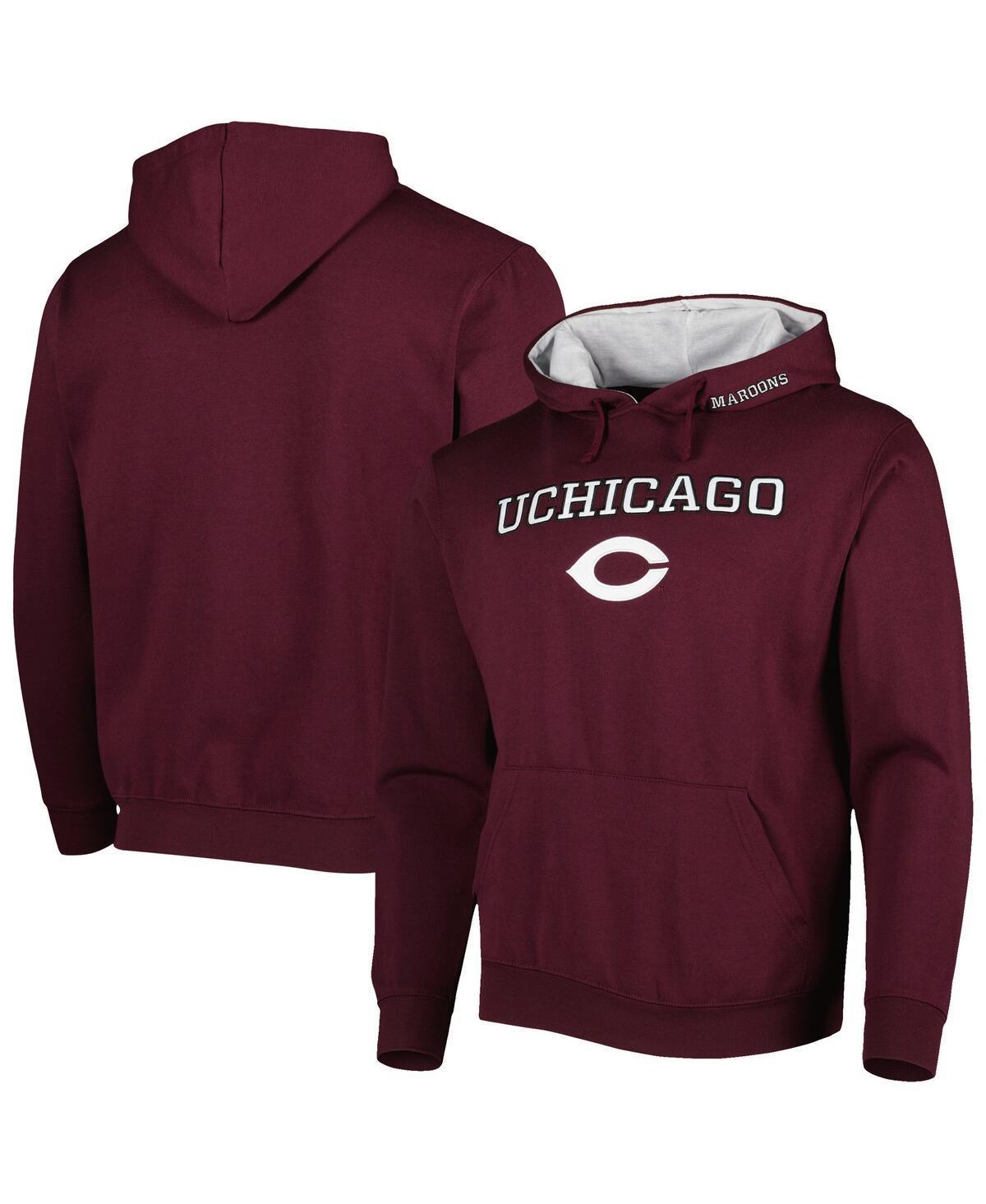 Mens Colosseum Maroon UChicago Maroons Isle Pullover Hoodie Product Image