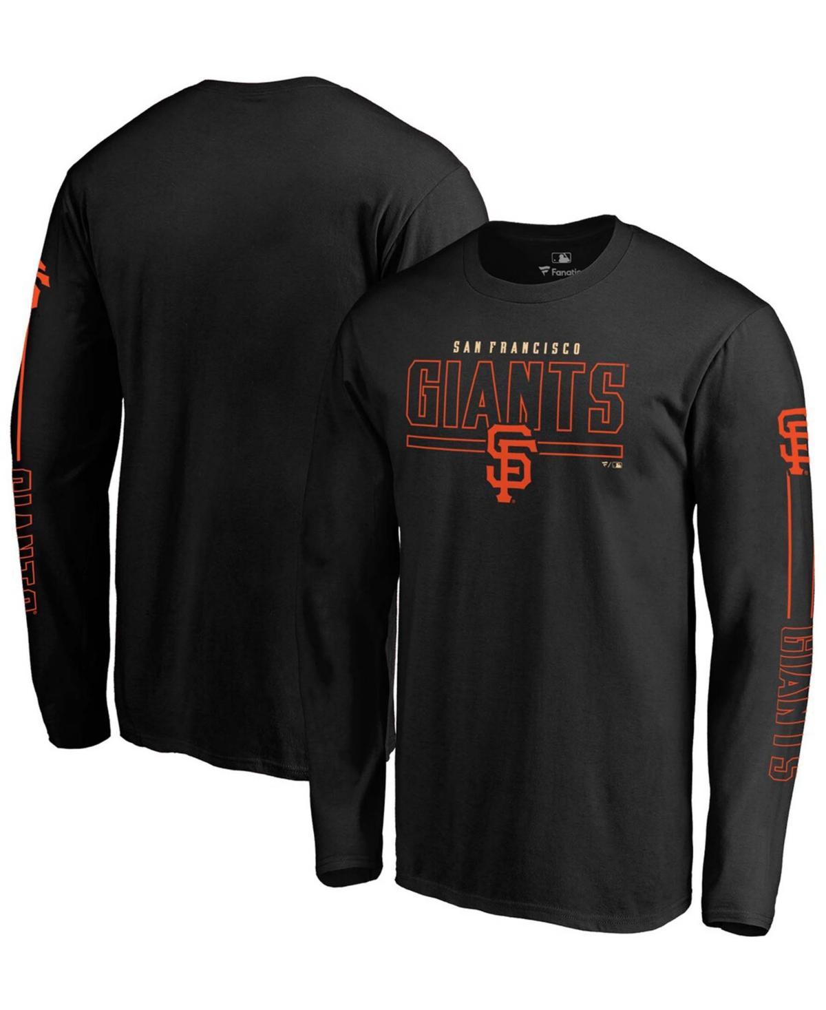 Mens Black San Francisco Giants Team Front Line Long Sleeve T-shirt Product Image