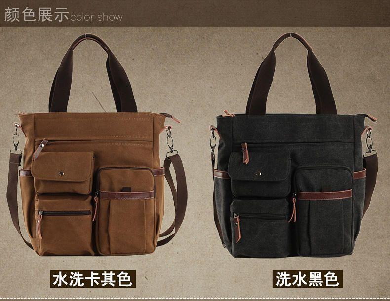 Multi-Pocket Tote Bag with Strap Product Image