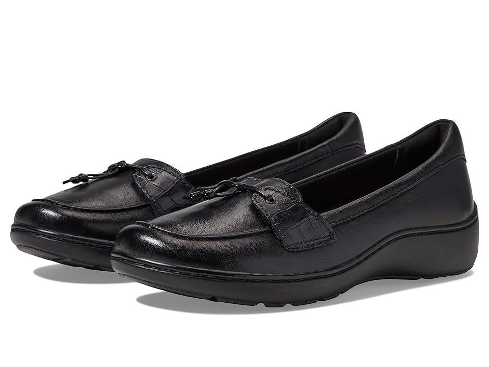 Clarks Cora Haley Leather) Women's Flat Shoes Product Image