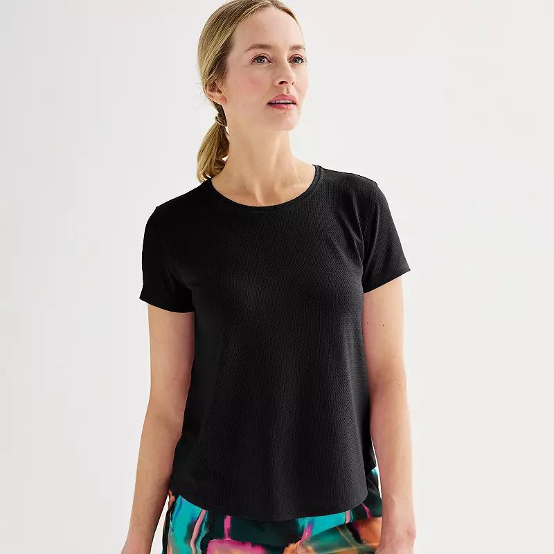 Womens Tek Gear Mesh Short Sleeve Crewneck Top Product Image