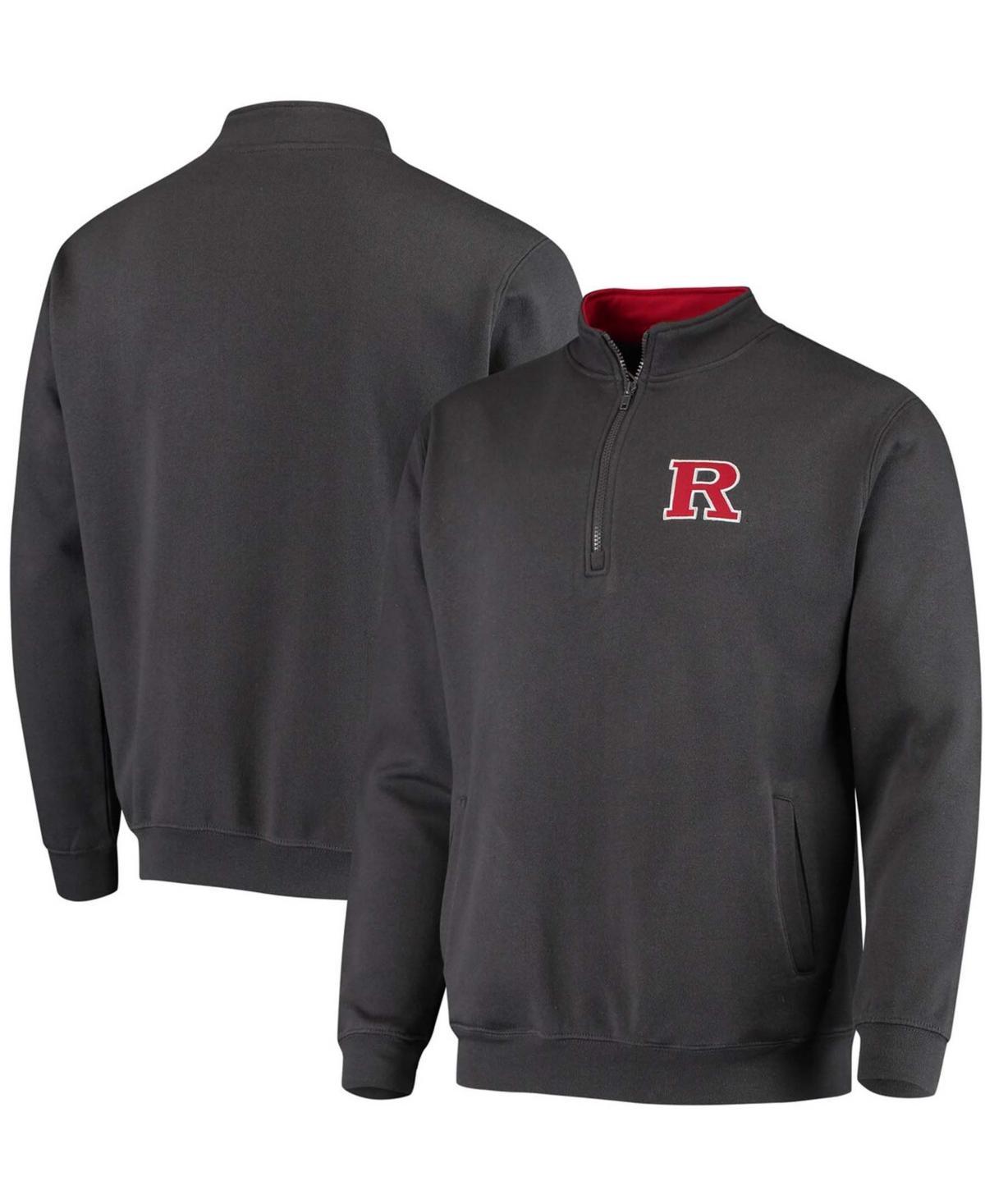 Mens Colosseum Charcoal Arkansas Razorbacks Tortugas Logo Quarter-Zip Jacket Product Image