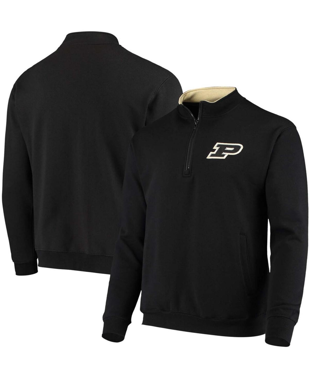 Mens Colosseum Black Purdue Boilermakers Tortugas Logo Quarter-Zip Jacket Product Image