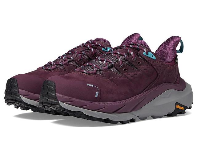 Hoka Women's Kaha 2 Low GORE-TEX(r) (Grape Wine/Coastal Shade) Women's Shoes Product Image