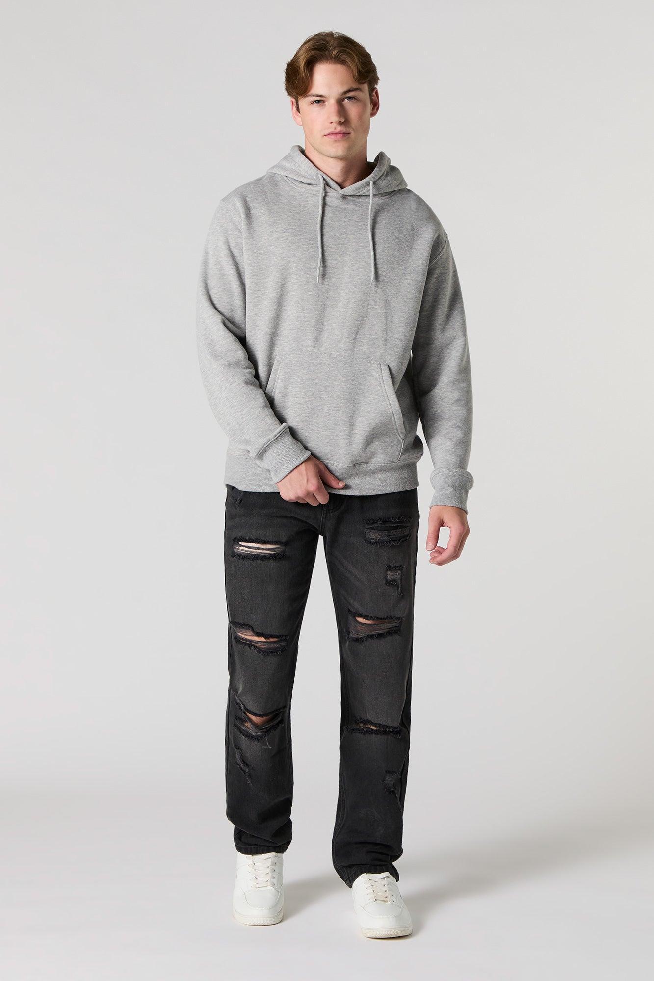 Heavy Distressed Straight Leg Jean Male Product Image