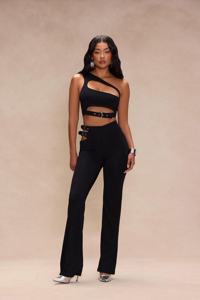 Maddie Flare Pant Set - Black Product Image