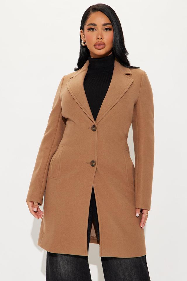 Julia Wool Coat - Camel Product Image