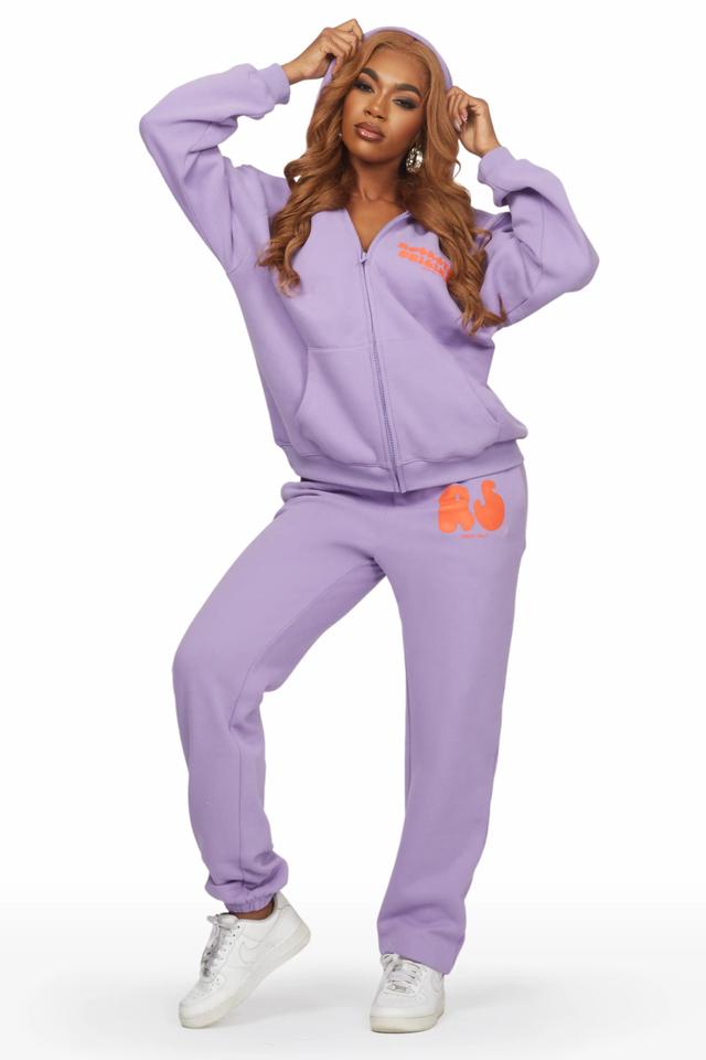 Shandee Lavender Oversized Trackset Female Product Image