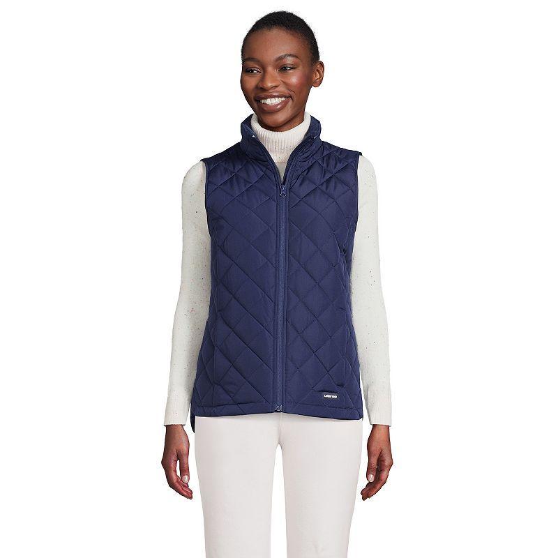 Womens Lands End Insulated Vest Soft Purple Product Image