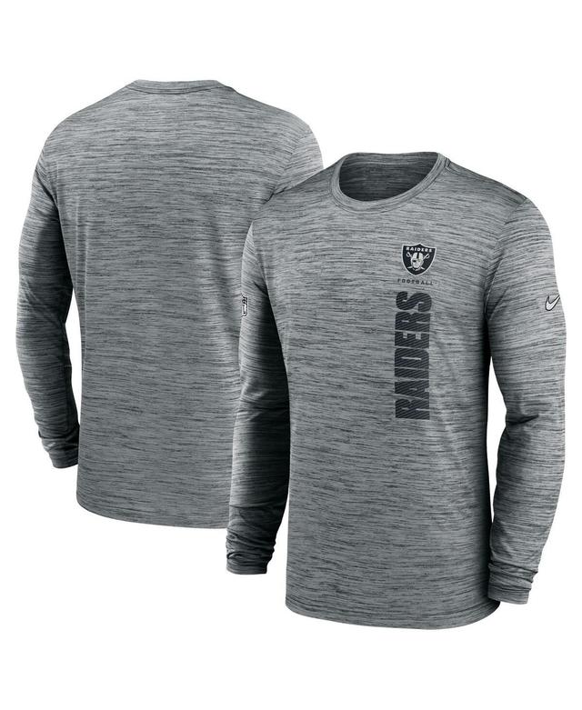 Mens Nike Anthracite Los Angeles Chargers Velocity Long Sleeve T-Shirt Product Image