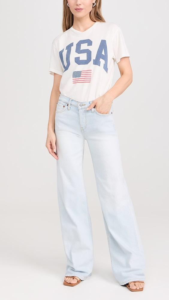 RE/DONE Mid Rise Wide Leg Jeans | Shopbop Product Image