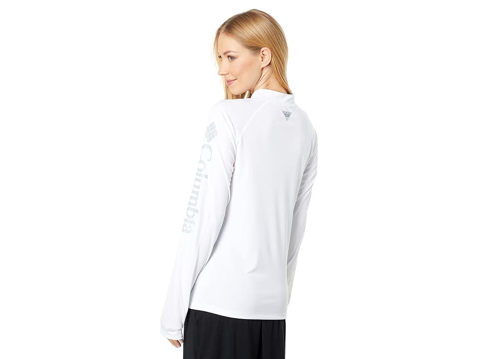 Columbia Tidal Tee 1/4 Zip Cirrus Grey Logo) Women's Clothing Product Image