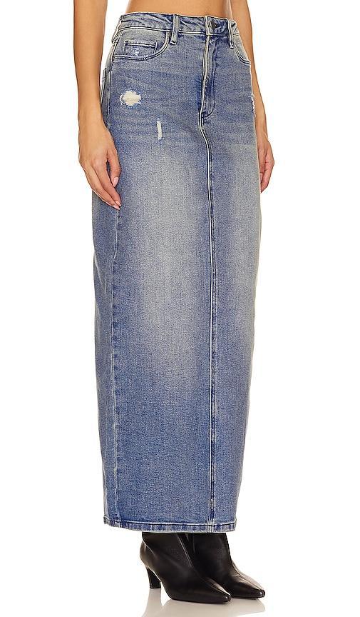 Denim Maxi Skirt Product Image