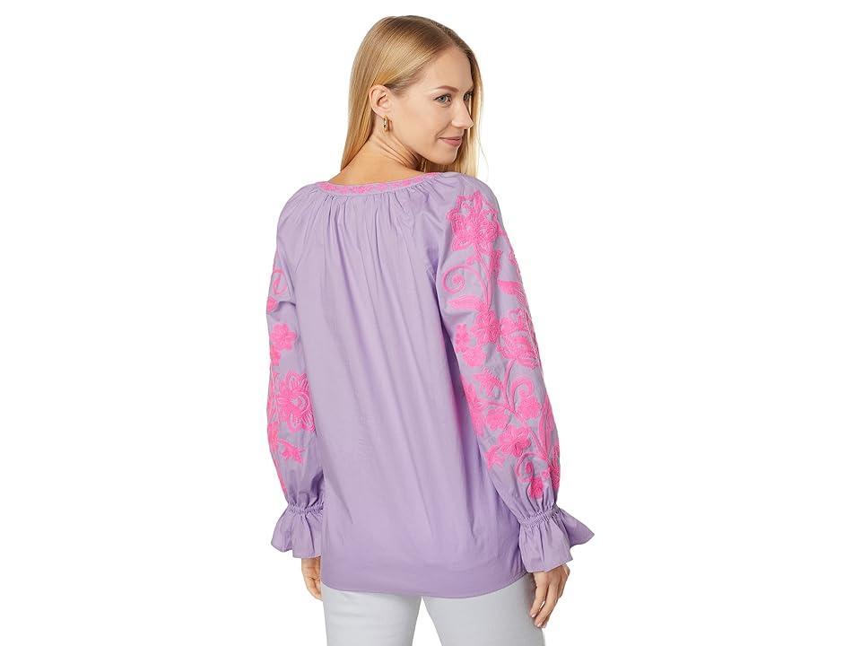 Lilly Pulitzer Revina Tunic Iris) Women's Clothing Product Image