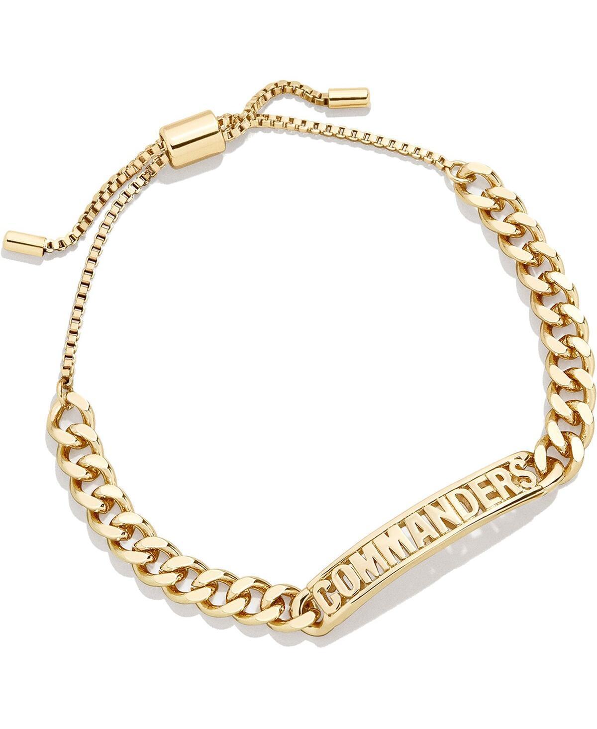 Womens Baublebar Gold-Tone Washington Commanders Chain Bracelet Product Image