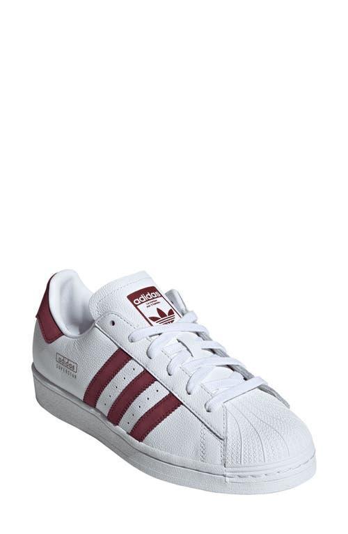 Adidas Superstar Sneaker In White/shadow Red/white Product Image