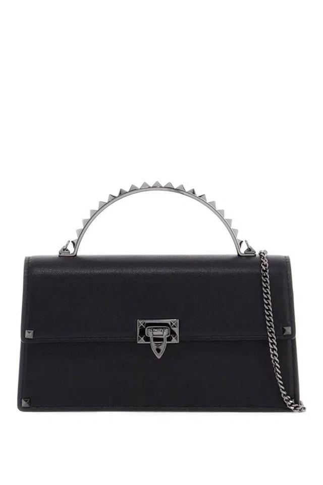 VALENTINO GARAVANI Mini Rockstud Studded In Black Product Image