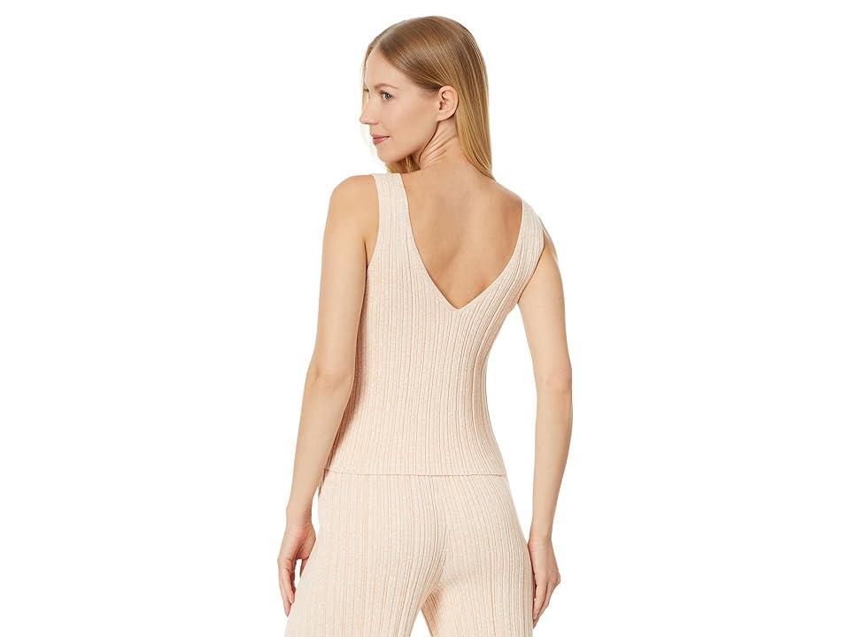 Eberjey Organic Cotton Sweater Rib Tank (Peach Parfait) Women's Pajama Product Image