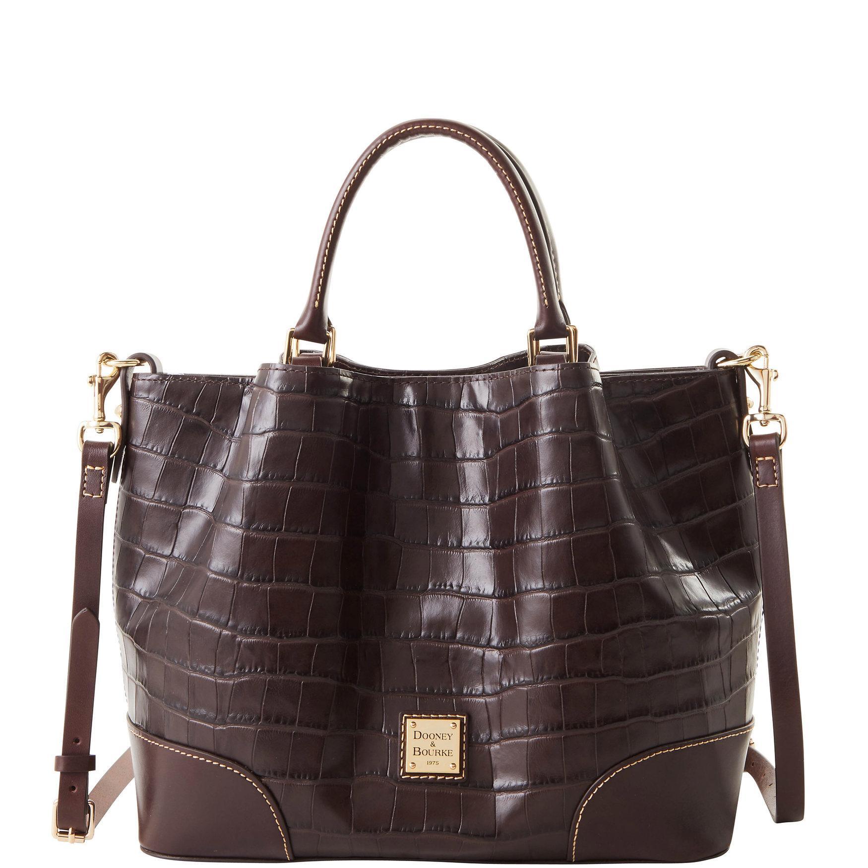 Dooney & Bourke Womens Oakdale Leather Brenna Bag in Black Product Image