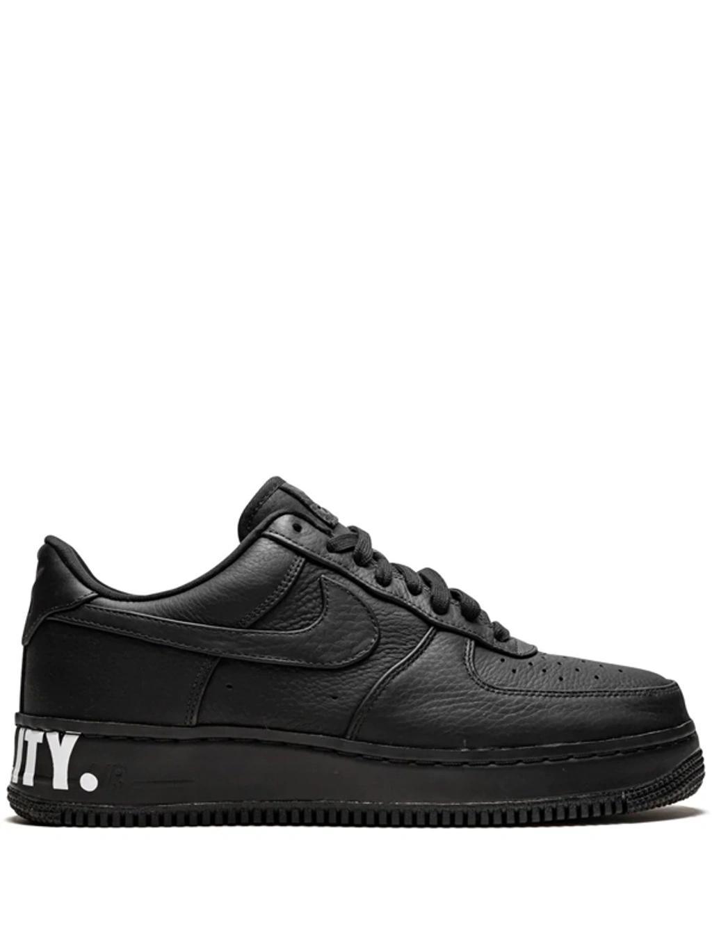 NIKE Air Force 1 Leather Sneakers In Black product image