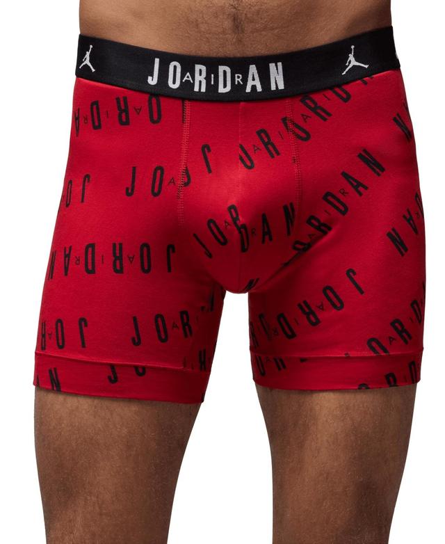 Jordan Mens 2-Pack Cotton Flight Essentials Logo Print Boxer Briefs Product Image