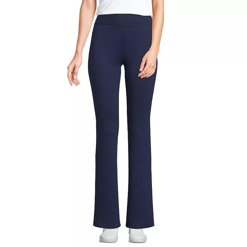 Lands End Womens High Rise Serious Sweats Fleece Lined Pocket Bootcut Pants Product Image