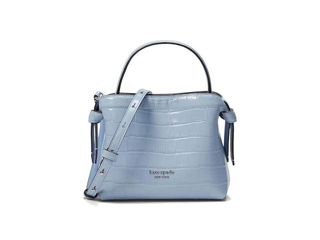 kate spade new york Knott Croc Embossed Leather Mini Crossbody Tote Product Image