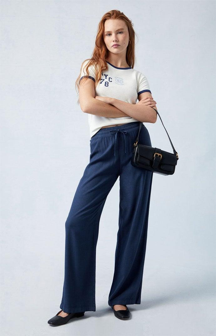 Women's Linen Pull-On Pants Product Image