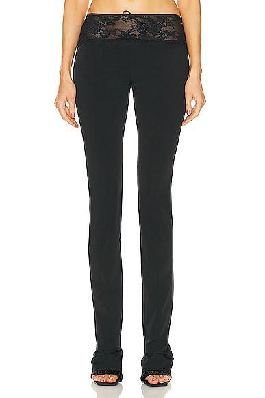 Blumarine Straight Leg Pant Black. (also in 36, 42). Product Image