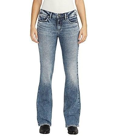 Silver Jeans Co. Suki Exposed Button Mid Rise Bootcut Jeans Product Image