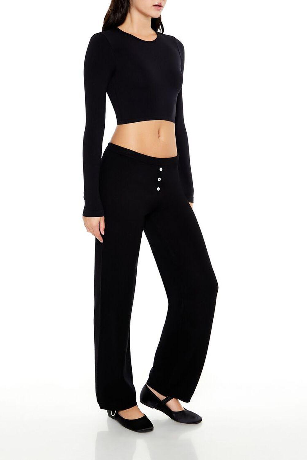 Sweater-Knit Straight-Leg Pants | Forever 21 Product Image