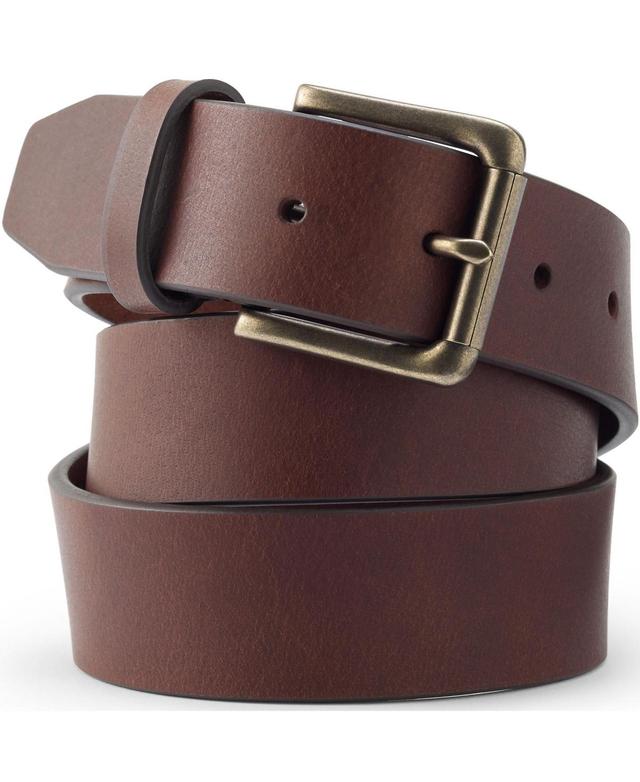 Mens Lands End Vintage Leather Belt Product Image