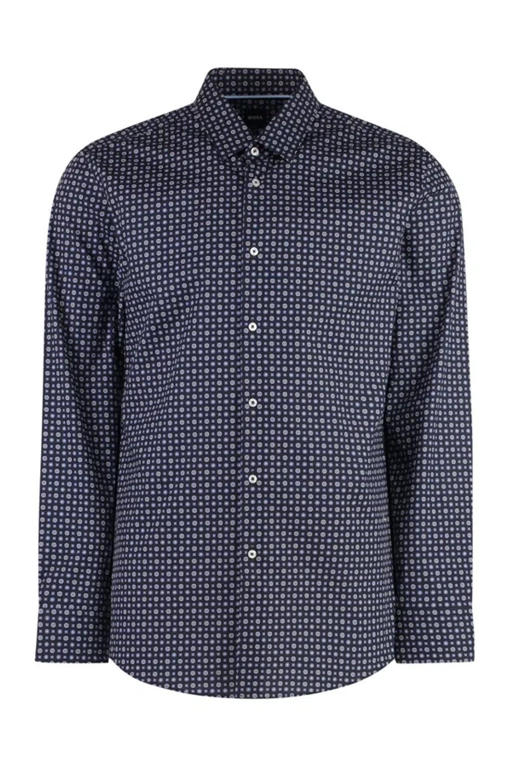 HUGO BOSS Printed Shirt In Blue Product Image