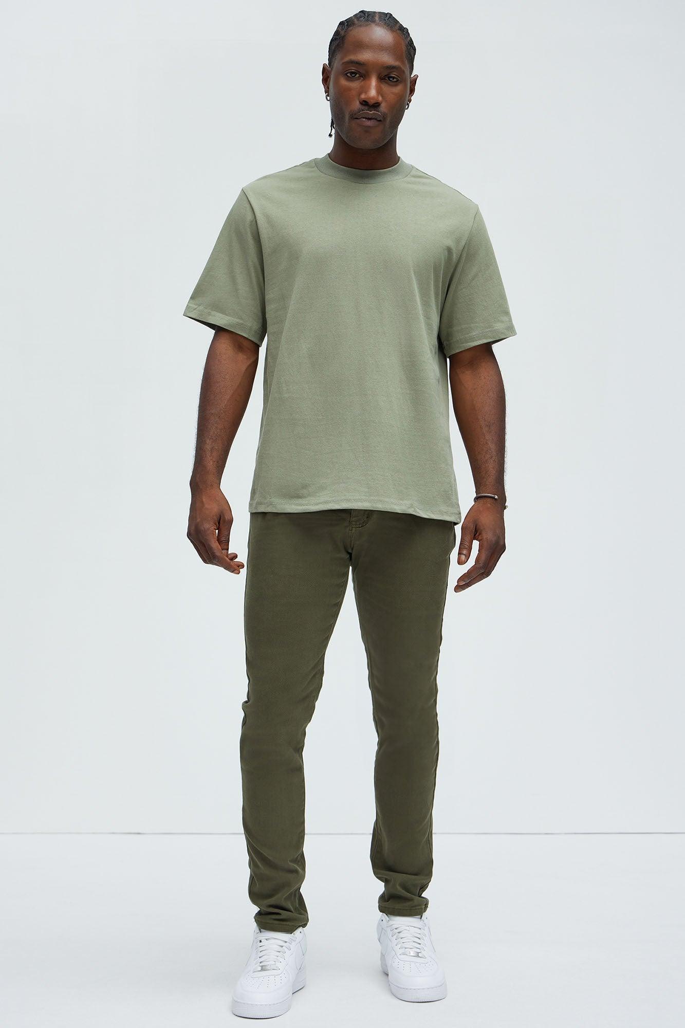 Cornell Skinny Jeans - Olive Product Image