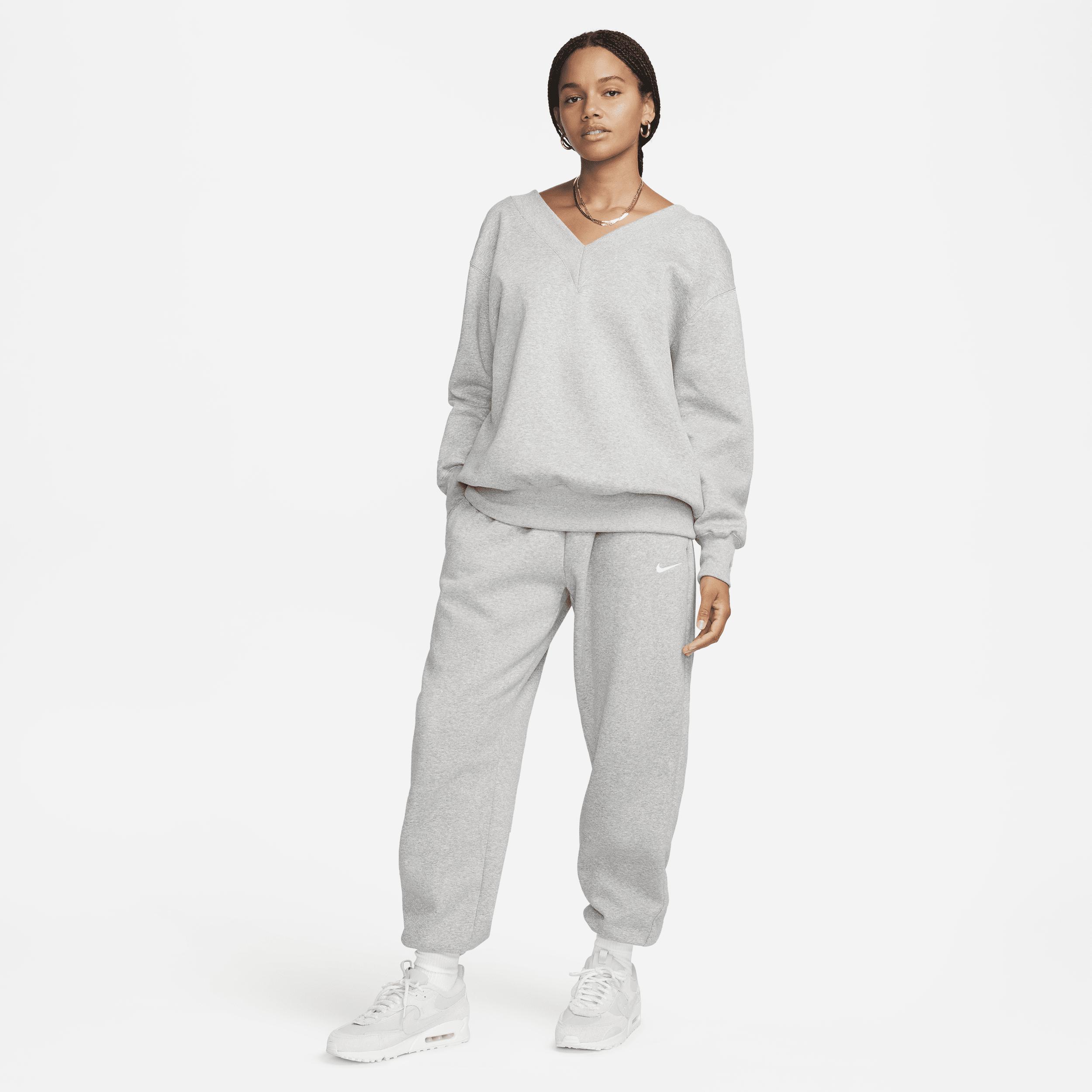 Women's Nike Sportswear Phoenix Fleece Oversized V-Neck Sweatshirt Product Image