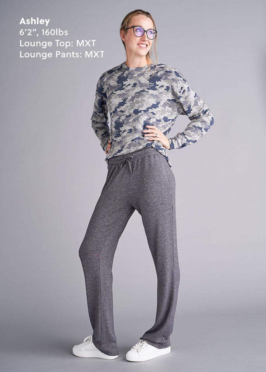 Women's Tall COZY Lounge Crewneck in Camo Female Product Image