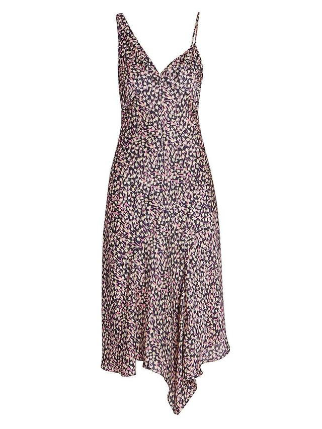 Womens Lucia Printed Asmmetric Midi-Dress Product Image