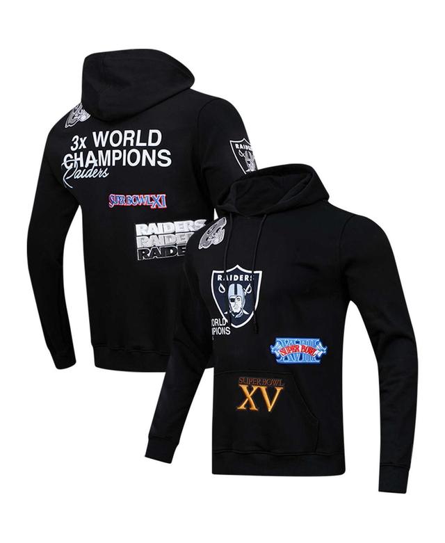 Mens Pro Standard Black Las Vegas Raiders 3x Super Bowl Champions Pullover Hoodie Product Image