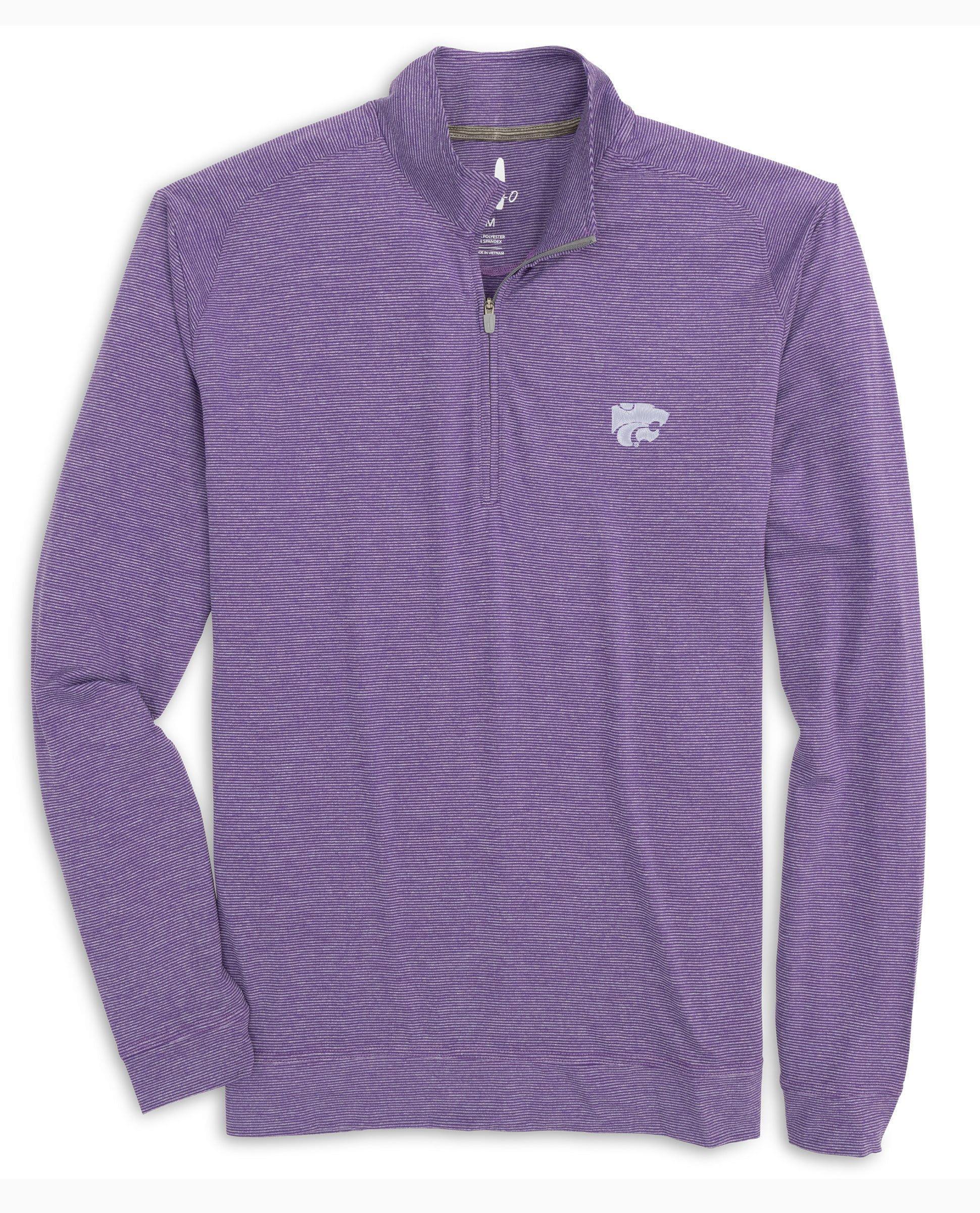 johnnie-O ECU Vaughn Striped Performance 1/4 Zip Product Image